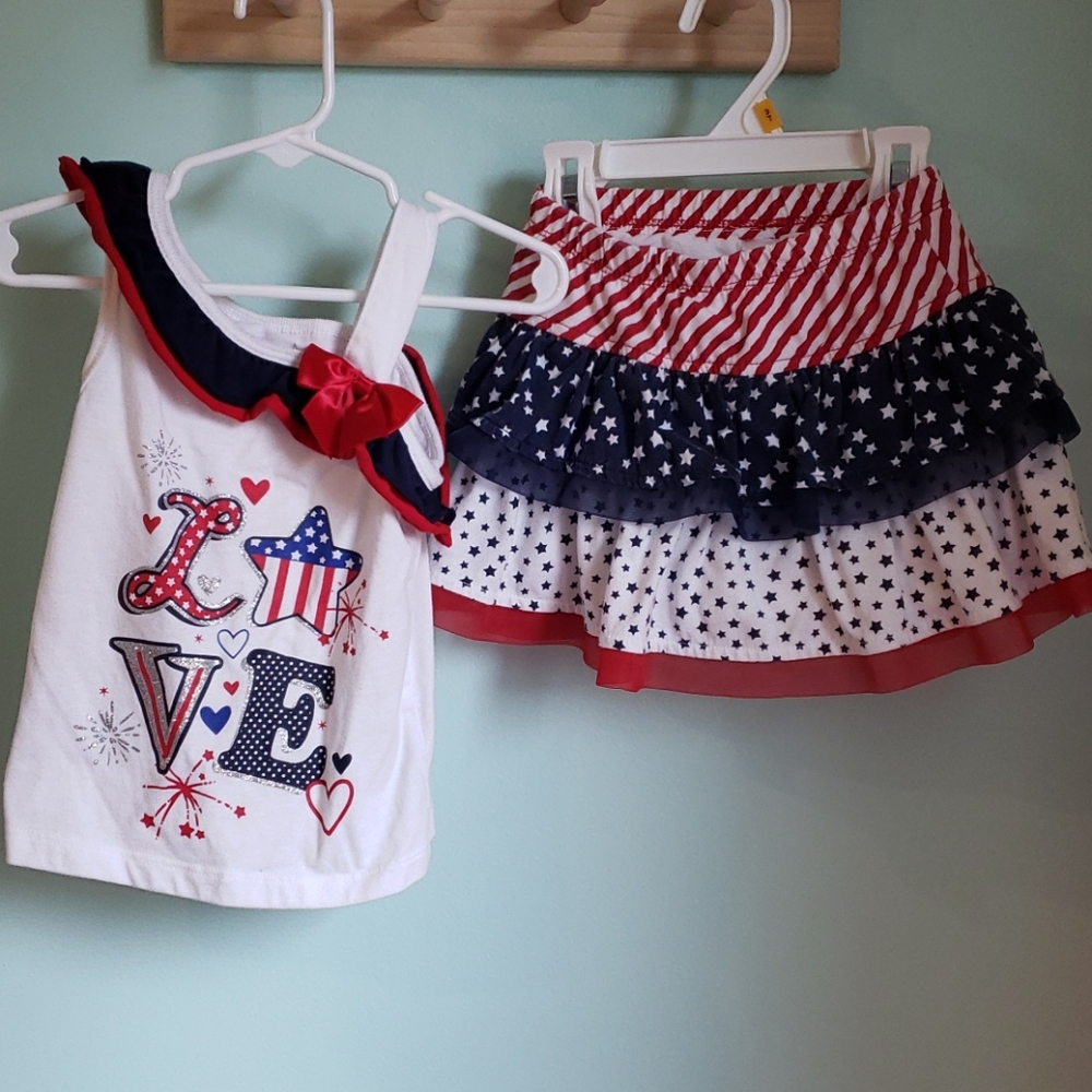🇺🇸🎆Two-piece stars & stripes outfit🇺🇸🎆